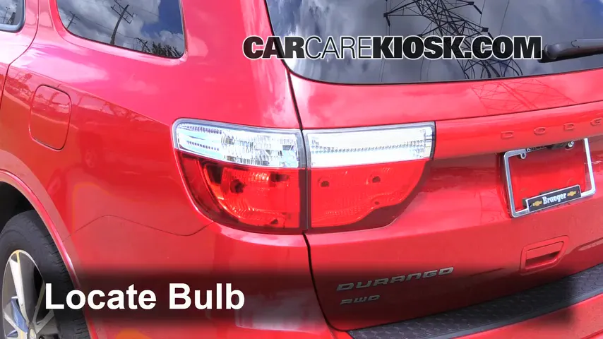 2013 Dodge Durango RT 5.7L V8 Lights Tail Light (replace bulb)